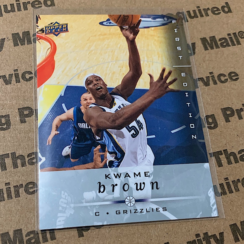 Kwame Brown ‘08 Upper Deck First Edition Card